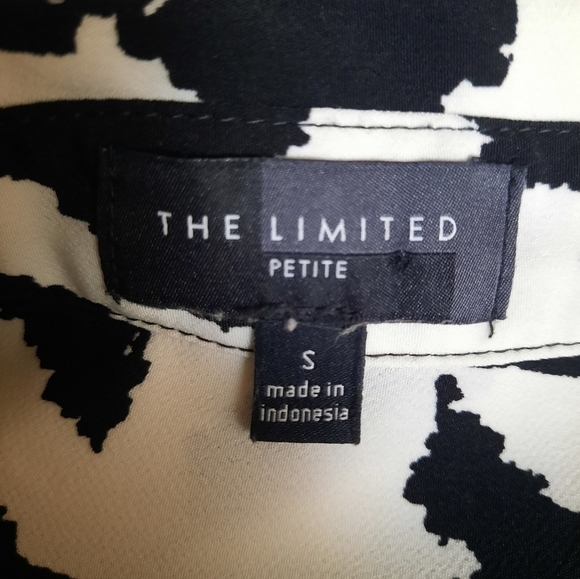 The Limited Black & White Dress Houndstooth Tunic Size Small Petite - Picture 10 of 10